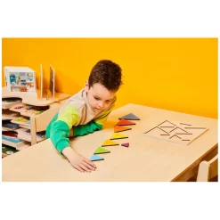 Rolf - Relief Houten Vormenpuzzel Ontdek Driekhoeken, 10st.