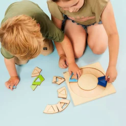 - Relief Puzzel Ontdek de kleur en Vorm Regenboogkring, 16st.><noscript><img width=