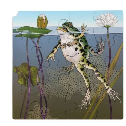 Rolf Connect - Groei en 4 Lagenpuzzel Hout Kikker, 86st. Sale