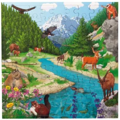 Rolf Connect - Houten Legpuzzel Berglandschap - 81st. Hot