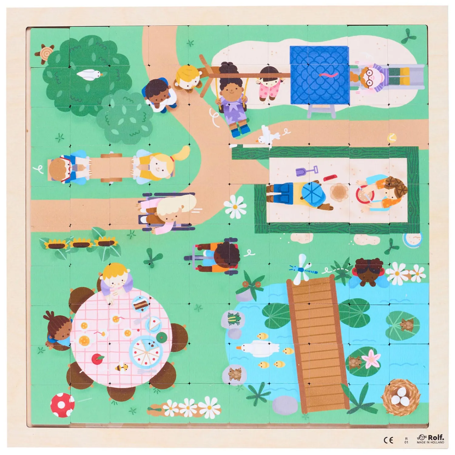 Rolf More - Houten Puzzel Spelen met Oppervlakte Clearance