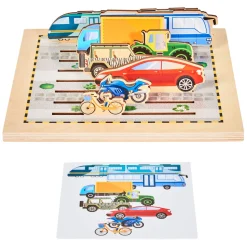 Rolf More - Houten Puzzelplank Verkeer, 8st. Best