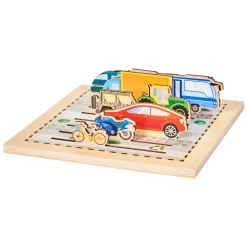 Rolf More - Houten Puzzelplank Verkeer, 8st. Best
