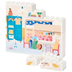 Rolf More - Houten Verticale Blokpuzzel Slaapkamer - 28st. Best