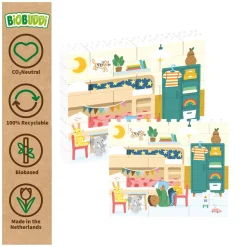 Rolf More - Houten Verticale Blokpuzzel Slaapkamer - 28st. Best