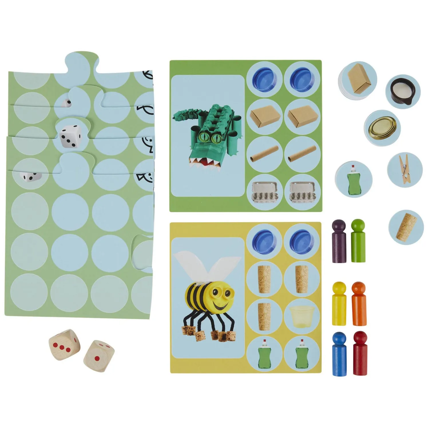 Rolf Originals - Recyclebeesten Kinderspel in Houten Box Clearance