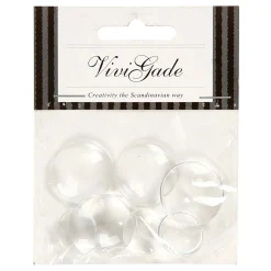 Ronde Cabochons met Platte Achterkant, 8st.>Creativ Company Hot