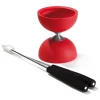 Rubber Diabolo met Aluminium Stokken - Rood-Eureka Discount