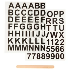 Rub-On Stickers Letters en Cijfers Zwart, 2 Vellen>Creativ Company Discount