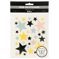 Rub-On Stickers Sterren, 2 Vellen>Creativ Company Online