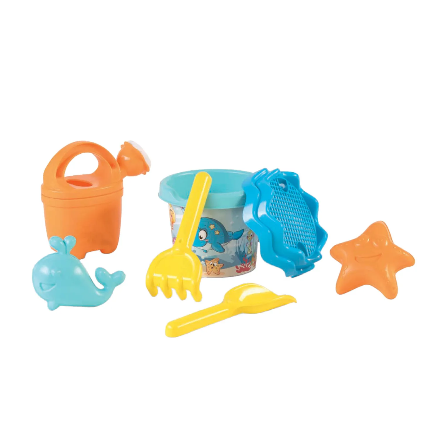Rugzak met Strandset Walvis, 7dlg.-Androni New