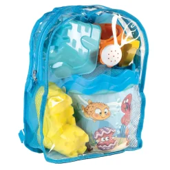 Rugzak met Strandset Zeedieren, 7dlg.>Androni