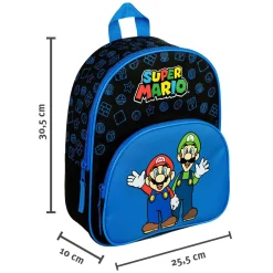 Rugzak met Voorvak Super Mario Blauw-Undercover Outlet
