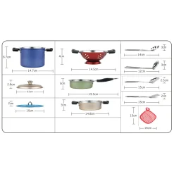RVS Pannenset met Toebehoren, 11dlg.- Online