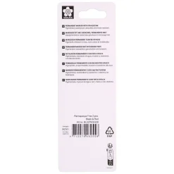 Permapaque Fijn Set, Zwart En Rood-Sakura