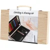 Schets en Tekenset in Houten Koffer-Creativ Company Online