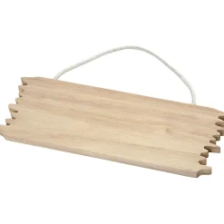 Schild Naambord Hout met Ophangkoord>Creativ Company Outlet