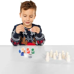 Schilder je eigen Houten Kerstfiguren, 12st.><noscript><img width=