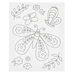 Creativ Company Schildercanvas met Print Grote Vlinder - 24x30cm Clearance