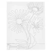 Schildercanvas met Print Grote Bloemen - 24x30cm>Creativ Company Outlet