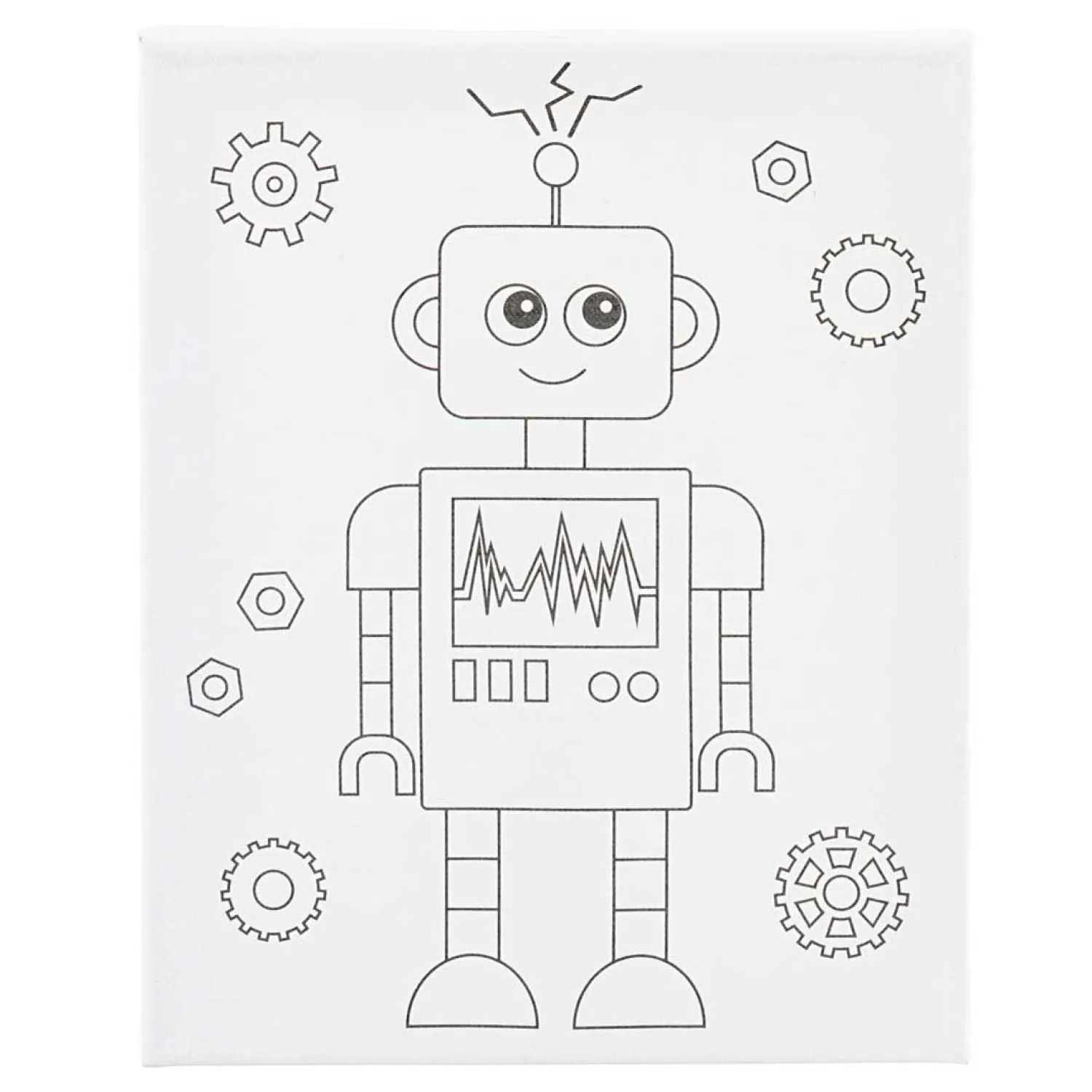 Schildercanvas met Print Robot - 24x30cm>Creativ Company Online