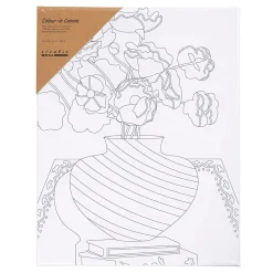 Schildercanvas met Print Boeket in Vaas - 24x30cm-Creativ Company Best