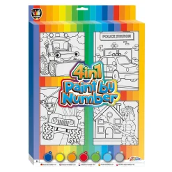 Schilderen op Nummer 4in1  - Voertuigen>Creative Craft Group New