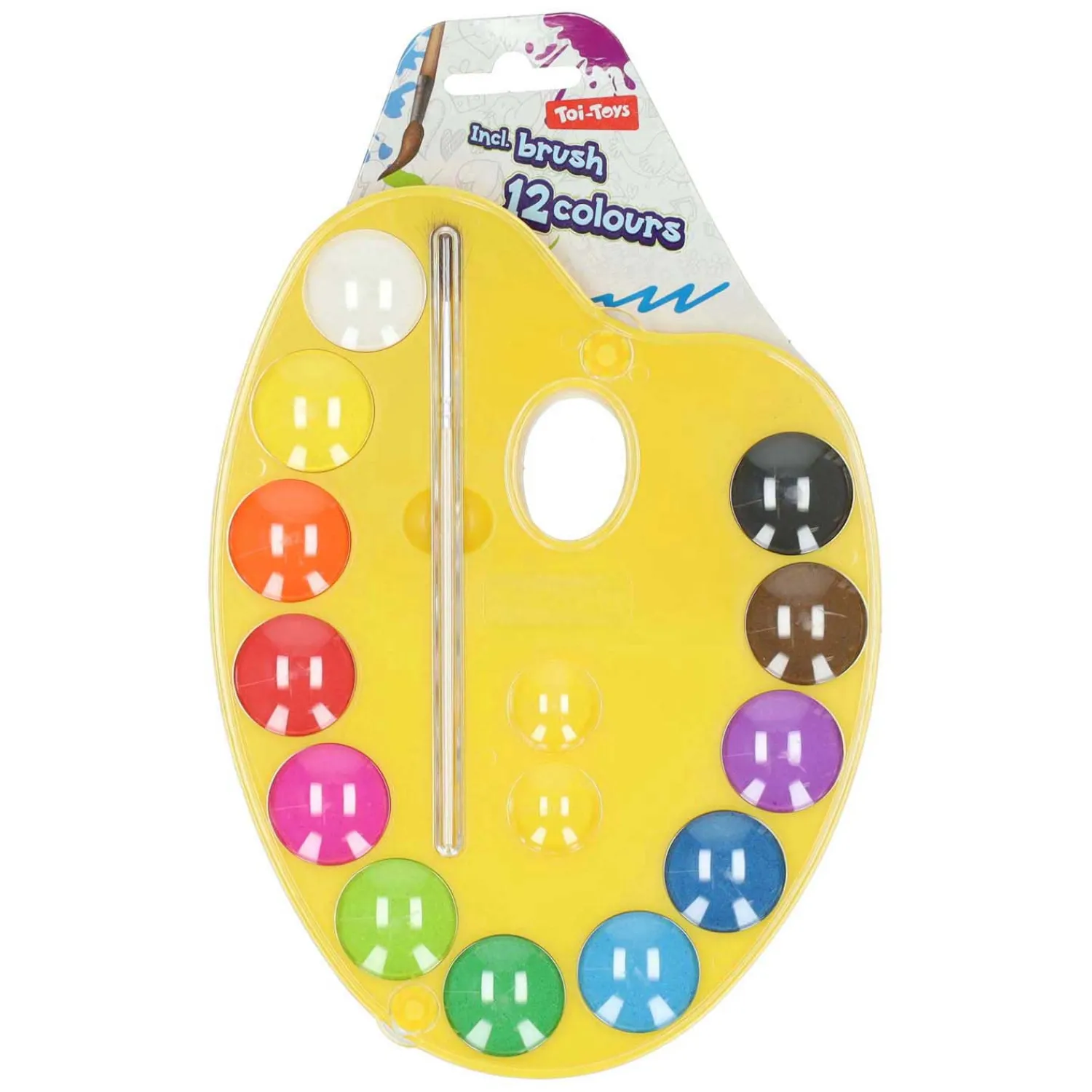 Schilderspalet 12 Kleuren en Kwast Sale