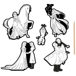 Scratch Art Stickers - Frozen, 6dlg.>Creative Craft Group Online