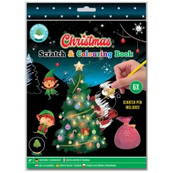 Grafix Scratch- en Kleurboek Kerst Discount