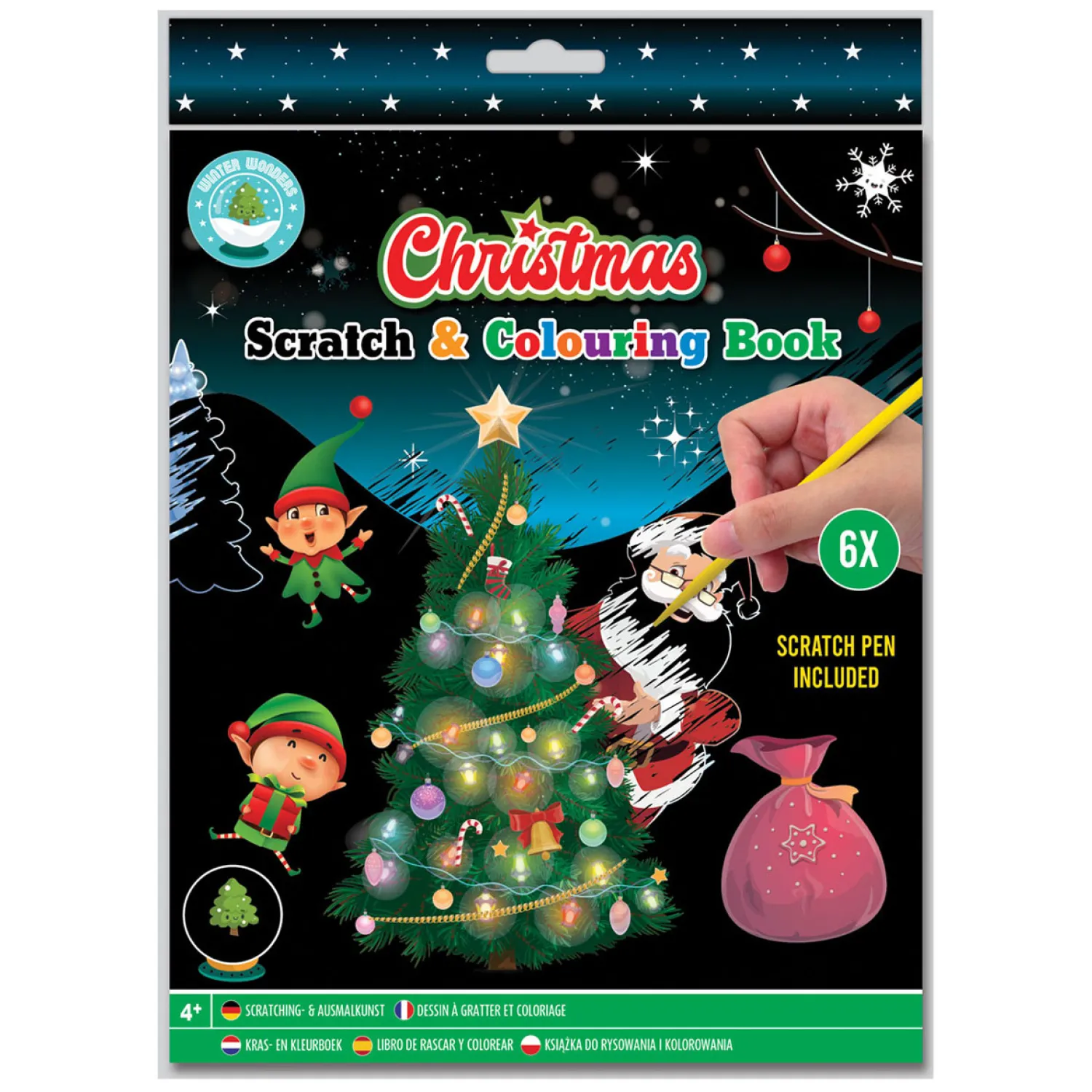 Grafix Scratch- en Kleurboek Kerst Discount