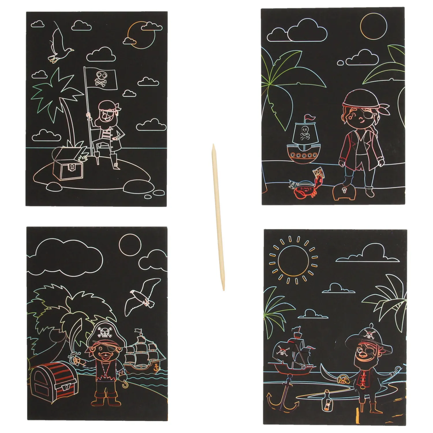 Scratch Kaarten Piraat- Clearance