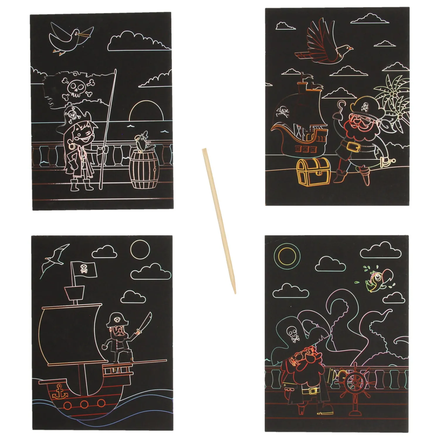 Scratch Kaarten Piraat- Clearance