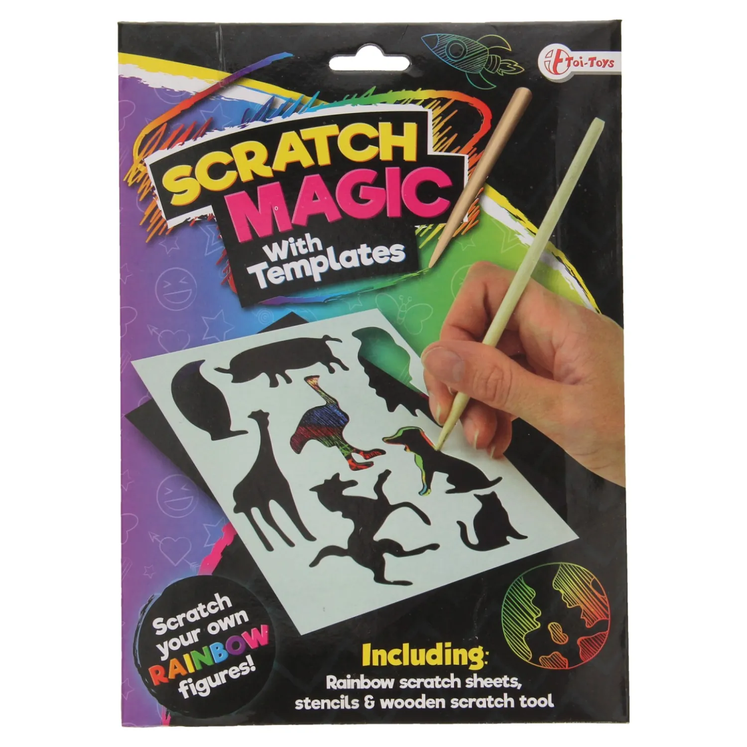 Toi-Toys Scratch Set Regenboog Figuren Clearance