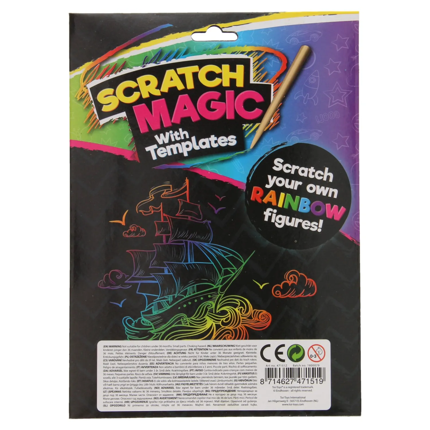 Toi-Toys Scratch Set Regenboog Figuren Clearance
