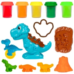 Toi-Toys Sculptidough Kleiset Dino - 5 Kleipotjes Hot