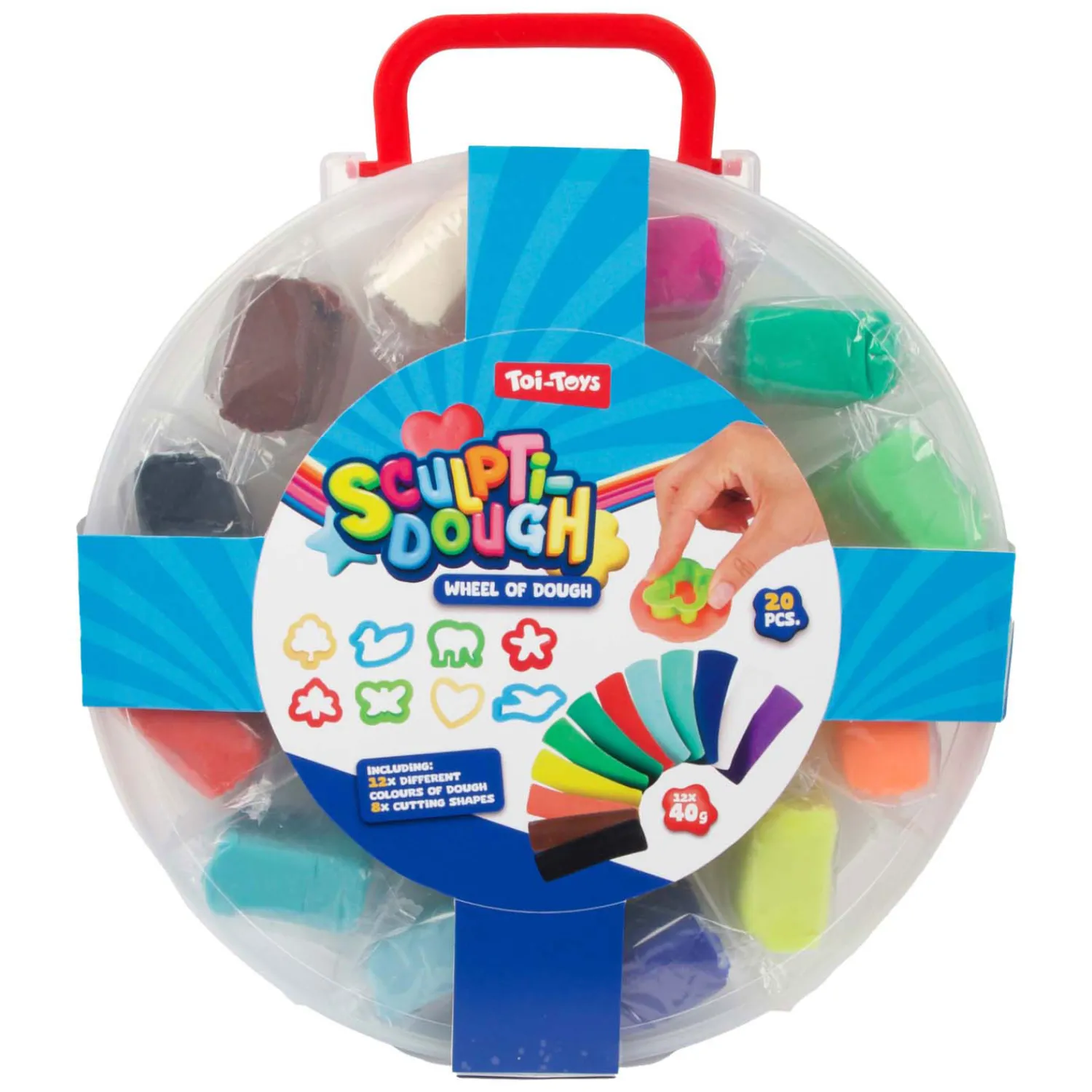 Sculptidough Kleiset 12x40gram, 20dlg.>Toi-Toys Best