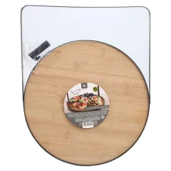 Serveerplateau Bamboe/Metaal, 35cm>