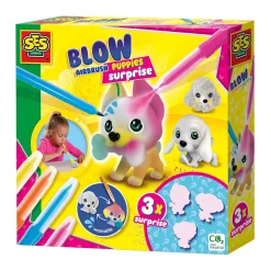 SES Blow Airbrush Pens - Puppy's Surprise, 3st. Hot