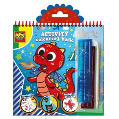 SES Doe- en Kleurboek Metallic 3in1 New