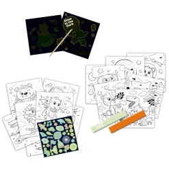Doe Kleurboek Glow in The Dark 3in1>SES Clearance