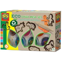 ECO Klei Mega Set - 7 Kleipotjes>SES Discount
