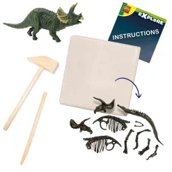 SES Explore Dino en Skelet Opgraven 2in1 - Triceratops New