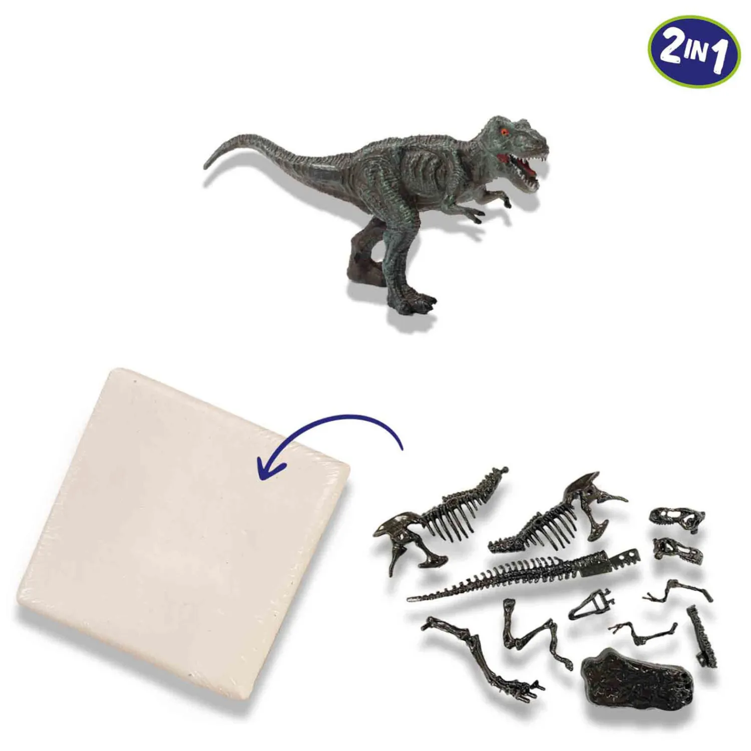 Explore Dino en Skelet Opgraven 2in1 - T-Rex-SES Clearance