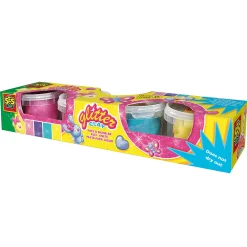 SES Glitterklei - 4 Kleipotjes