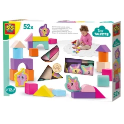 Houten Bouwblokken Eenhoorn, 52st.-SES New