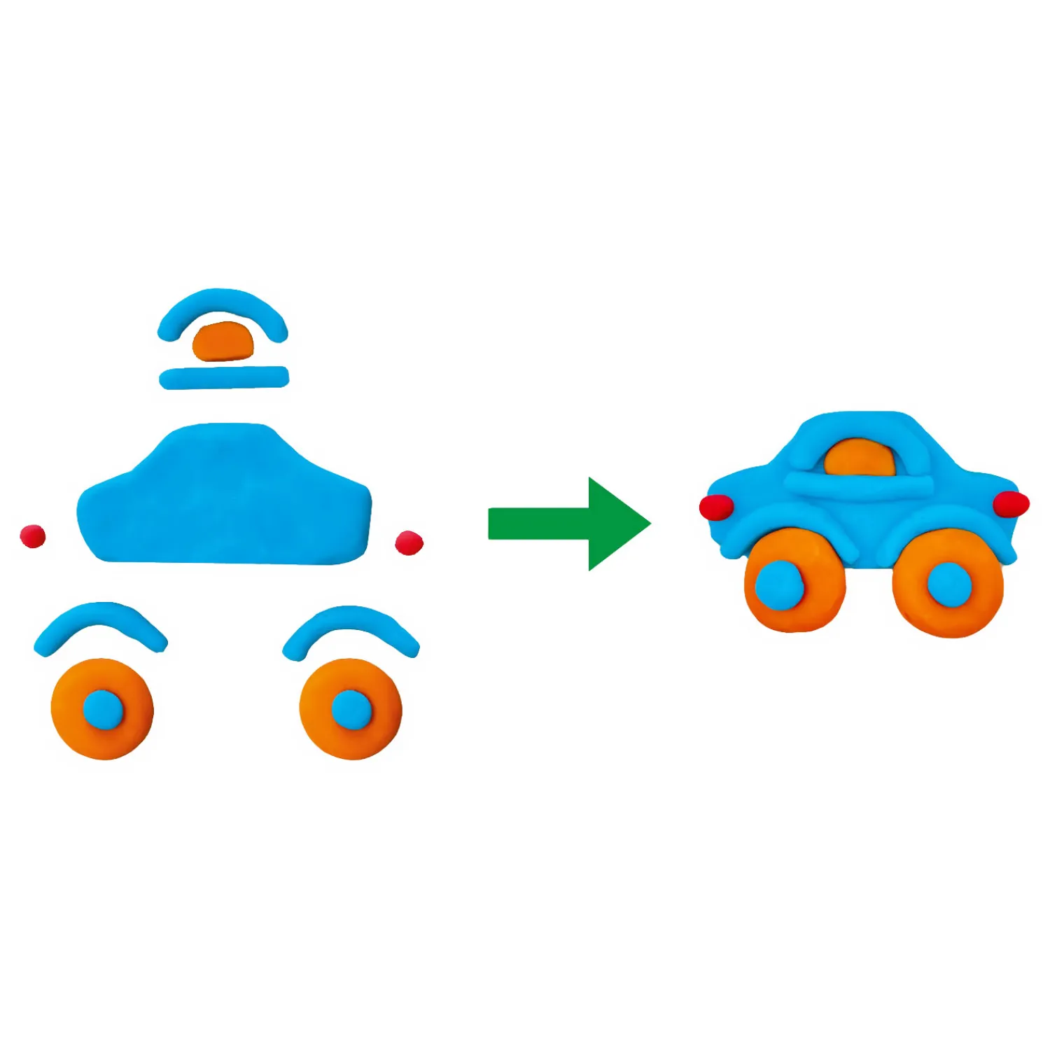 Klei Verkeer - 3 Kleipotjes>SES Clearance