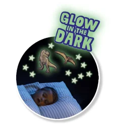 Mega Glowing T-Rex World Muurstickers><noscript><img width=