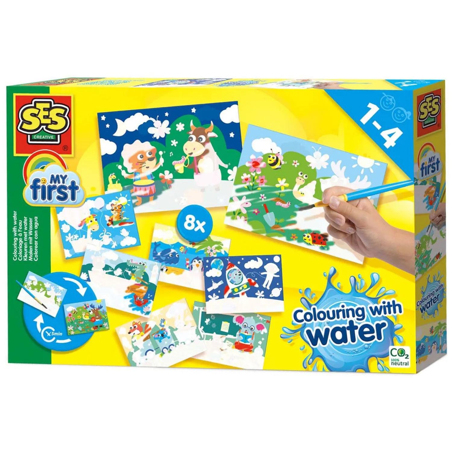 SES My First - Kleuren met Water Megaset Verborgen Dieren Clearance