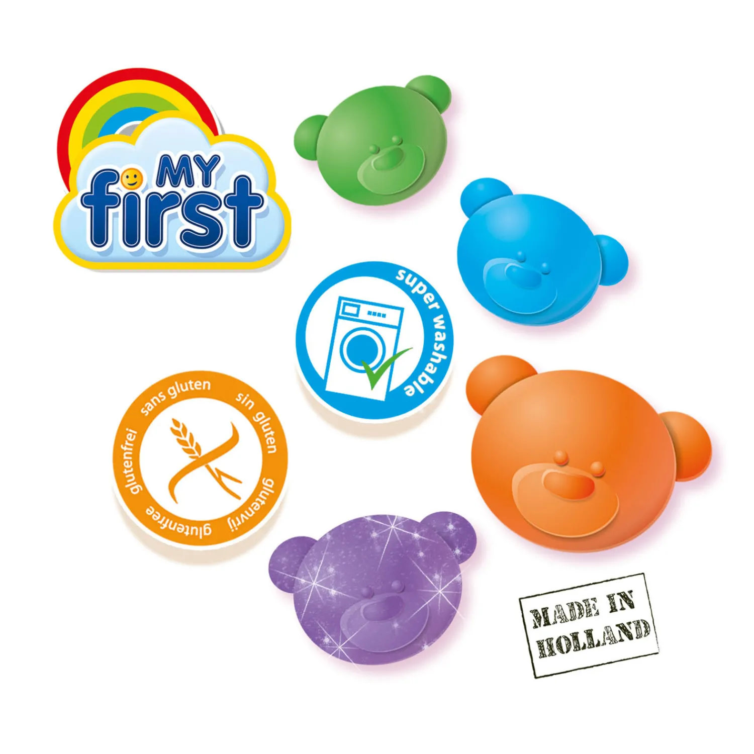 SES My First Klei - 4 Kleipotjes Online